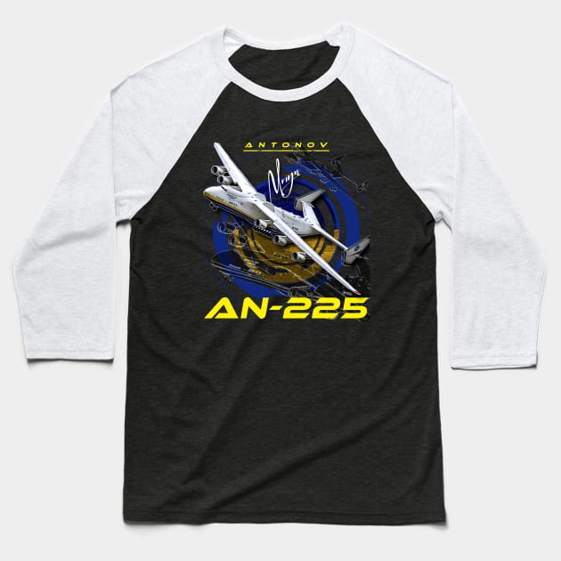 Antonov An-225 Mriya Baseball T-Shirt by aeroloversclothing